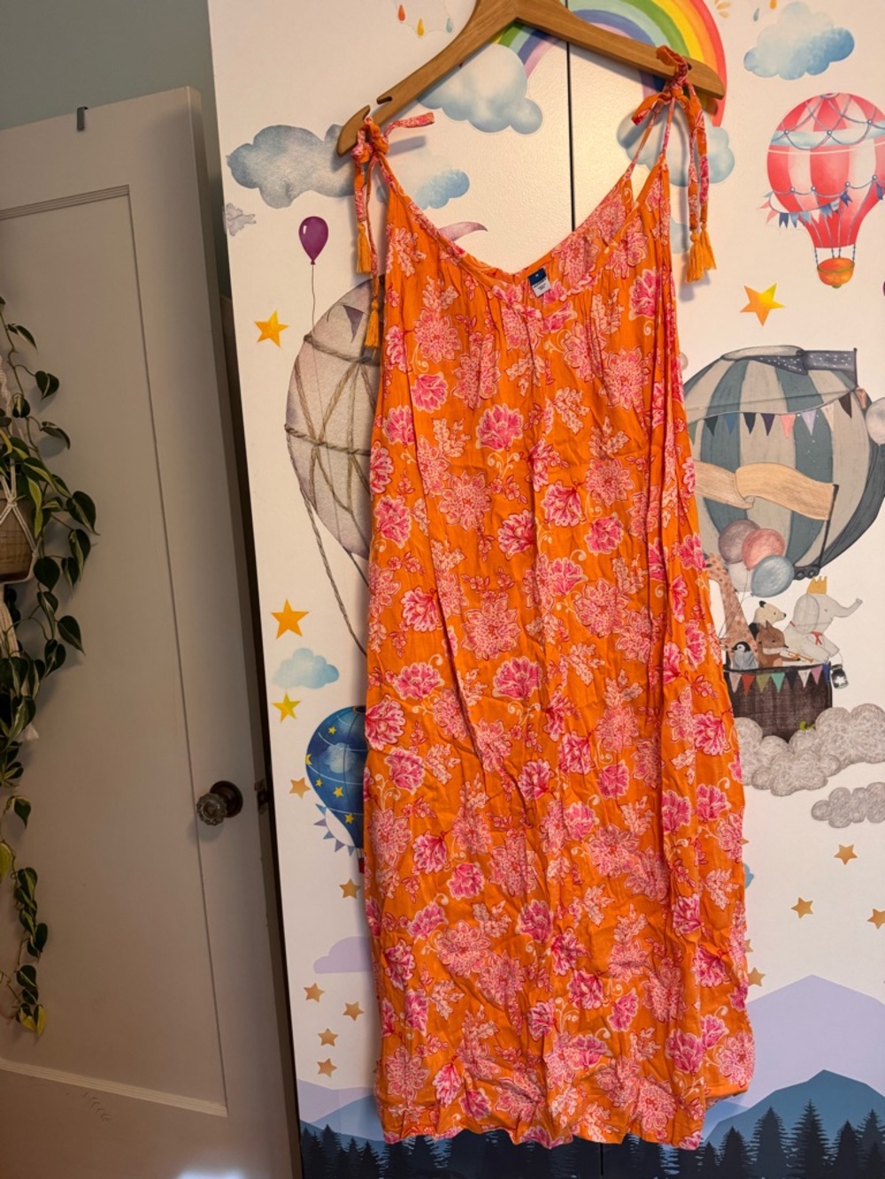 Old Navy block print sundress medium